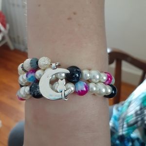 Handmade memory wire bracelet